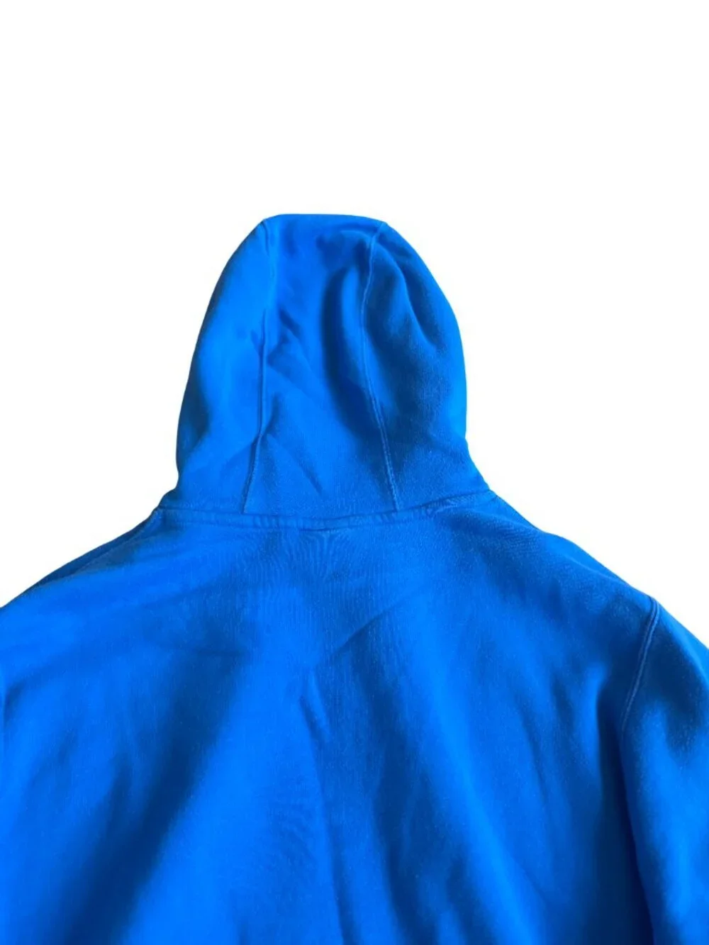 Nike Bright Blue Pullover Hoodie Sweater Hooded Cozy Cotton Size Large Men's